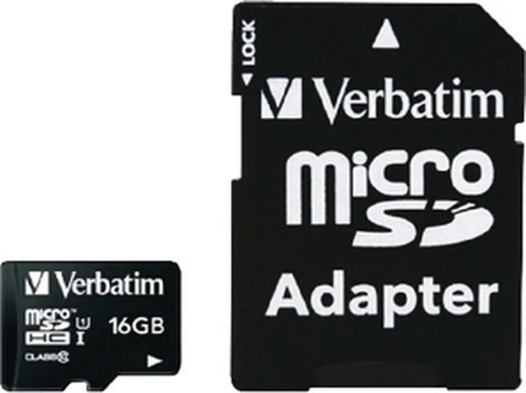 Verbatim MicroSDHC 16GB Class 10 - met Adapter