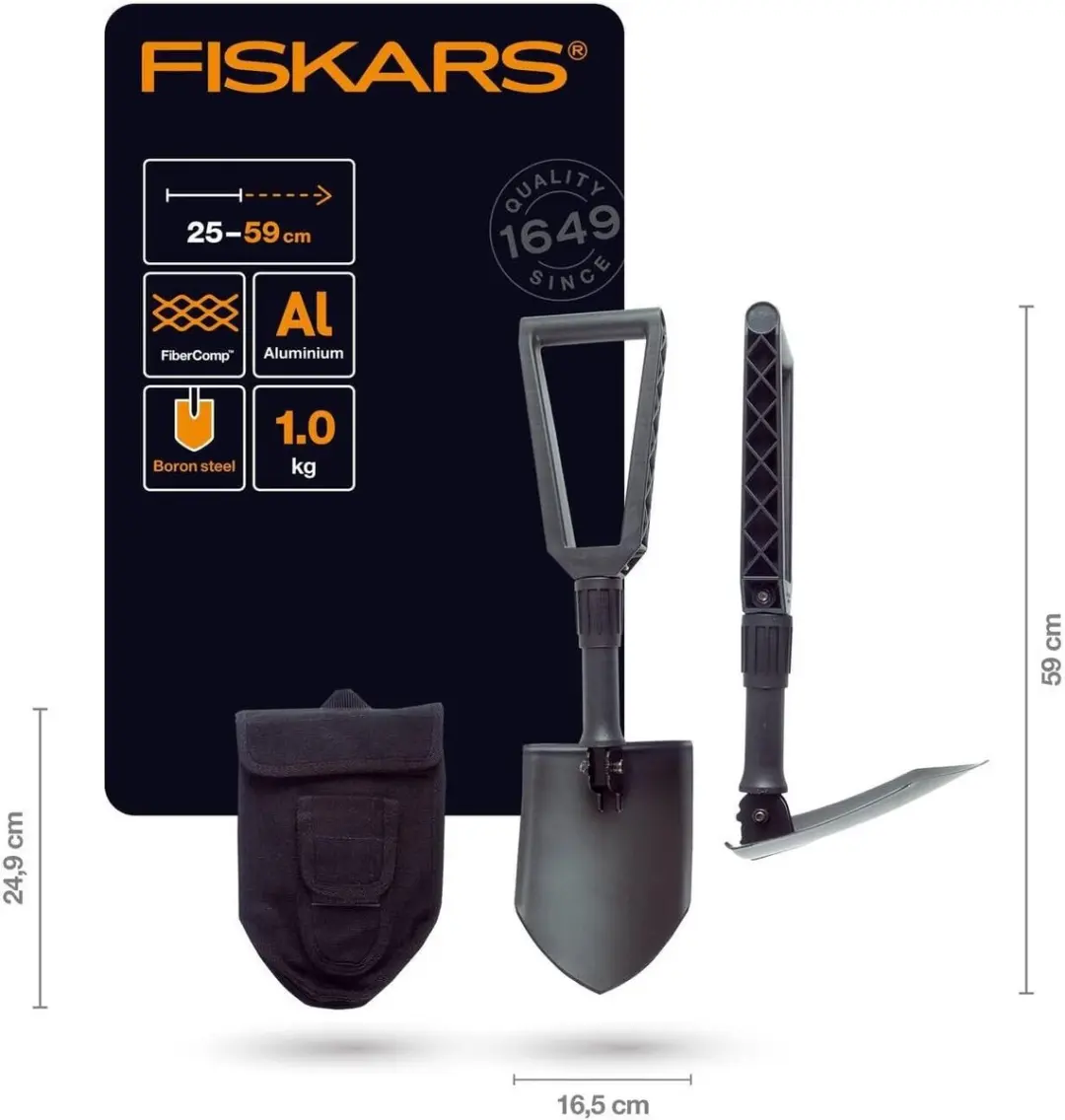 Fiskars Klapspade Compact - Met opberghoes
