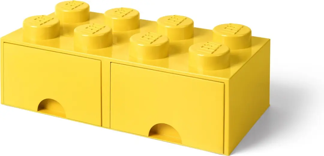 LEGO Brick 8 Opbergbox Grijs - 22,5L met 2 Lades - afbeelding 6 van 6