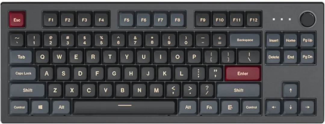 Montech TKL Darkness MK87DR Toetsenbord - Zwart