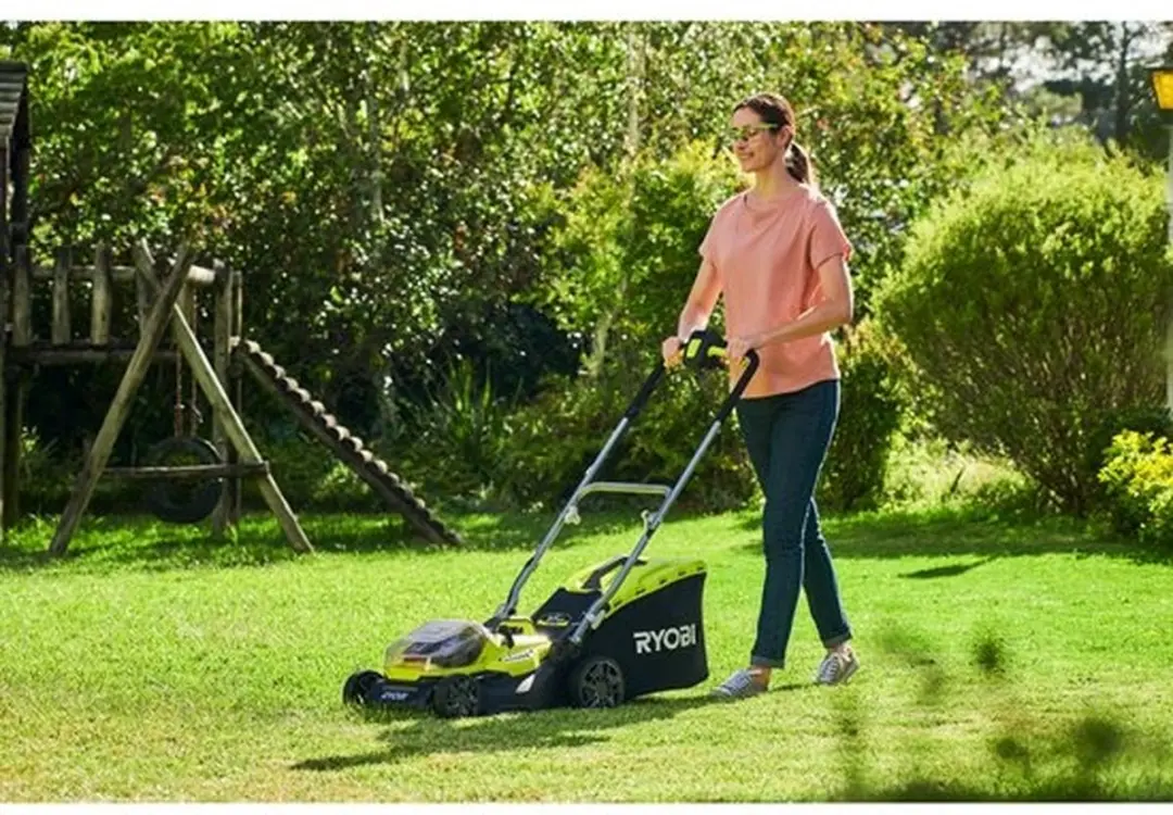 Ryobi RY18LMH37A-225 Duwgrasmaaier - Zwart/Groen