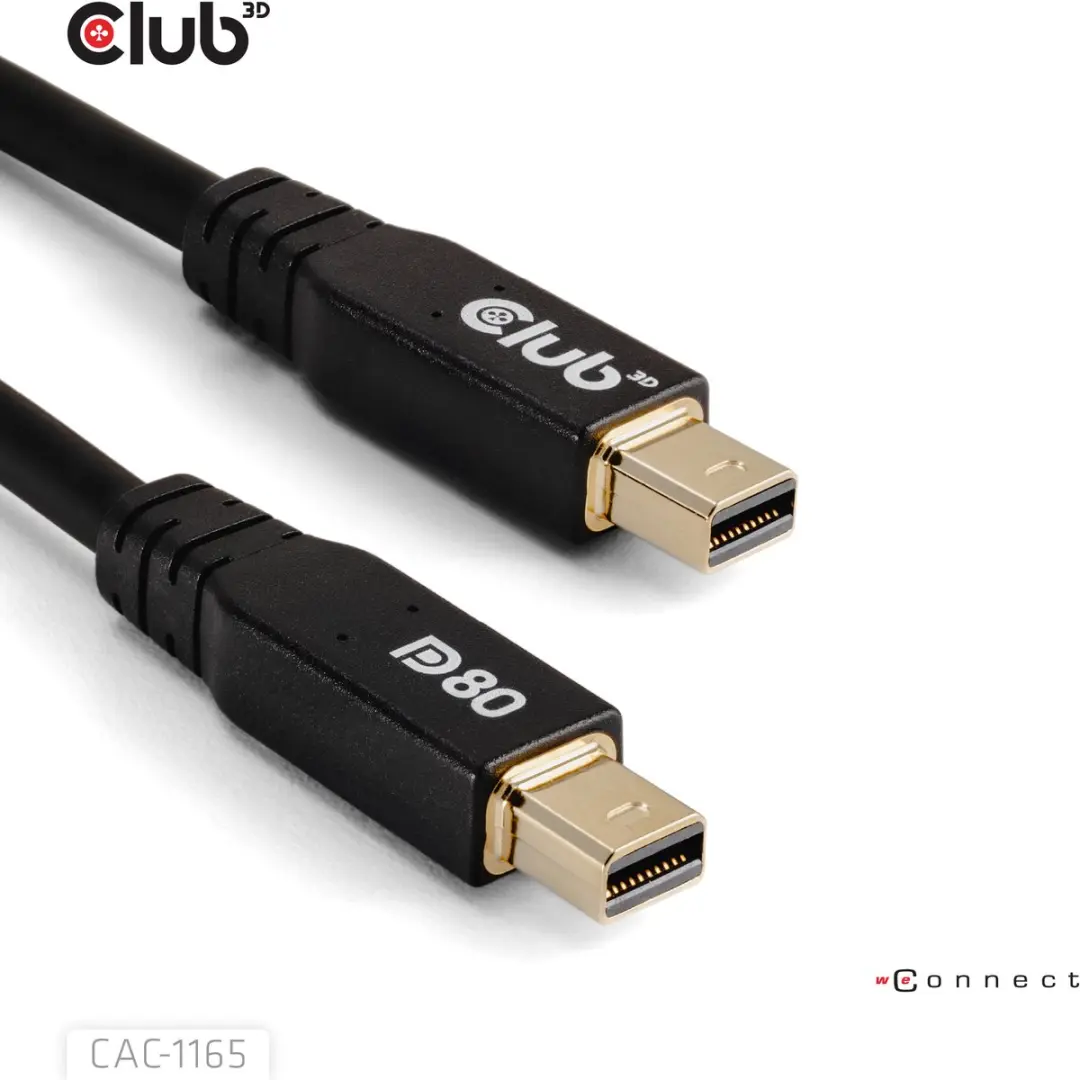 Club3D CAC-1165 MiniDisplayPort Kabel 1m - Zwart - afbeelding 6 van 6