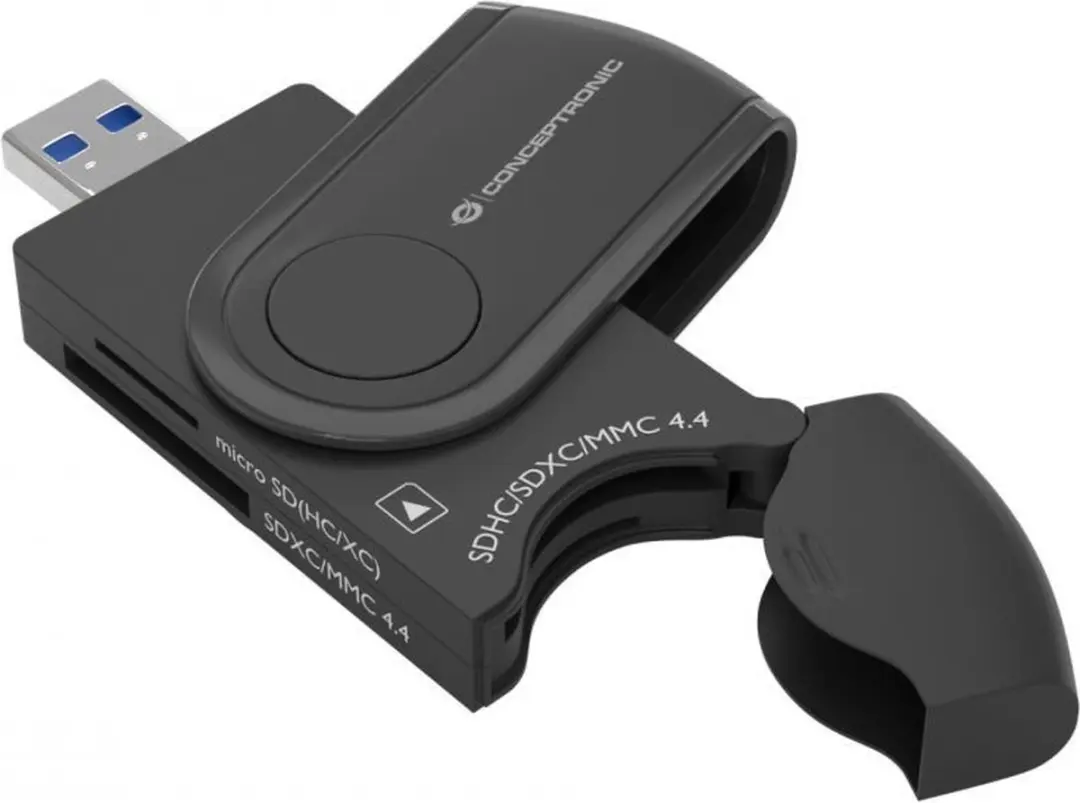 Conceptronic StreamVault BIAN04B Geheugenkaartlezer USB 3.2