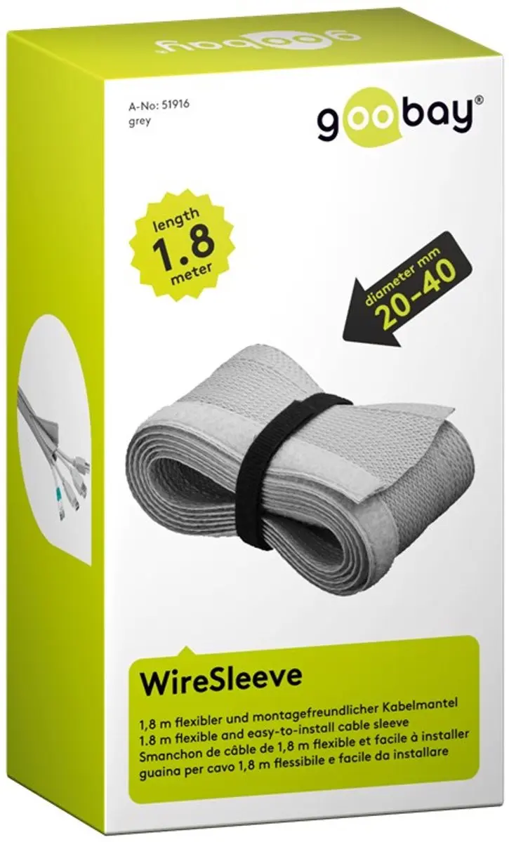 Goobay WireSleeve 1,8m