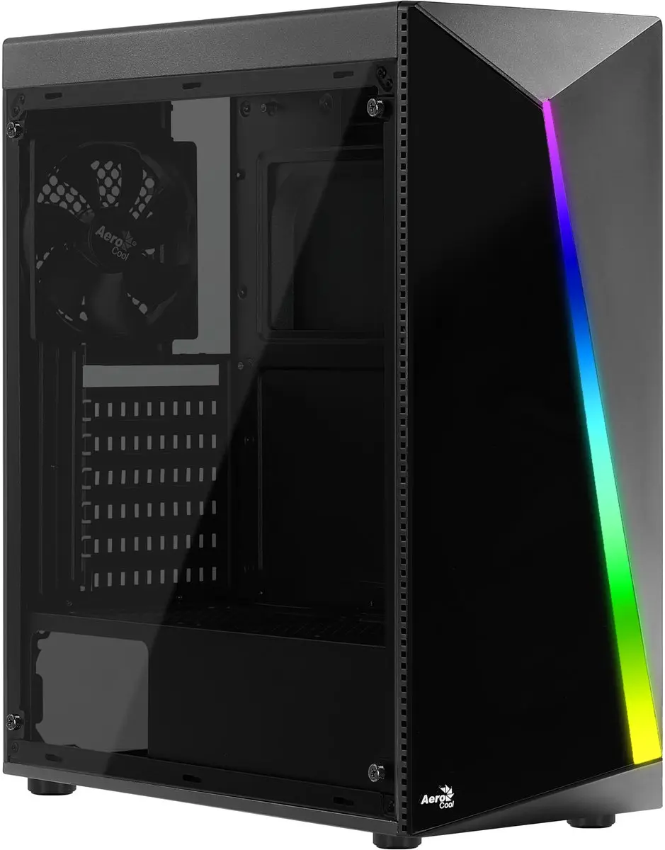 Aerocool Shard RGB Midtower Behuizing - Zwart