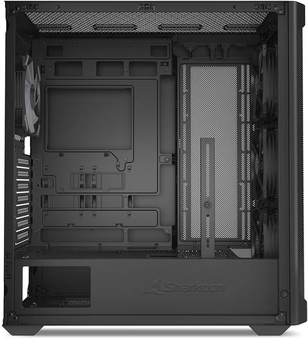 Sharkoon AK4W RGB Midi Tower - Zwart