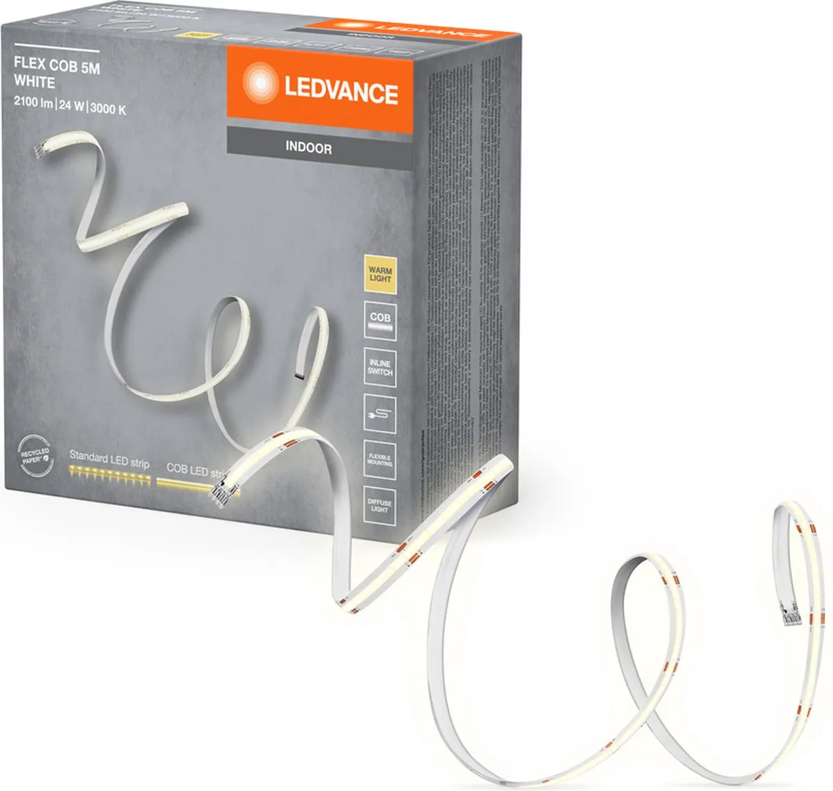 LEDVANCE FLEX COB 5M LED Strip Geel 22W