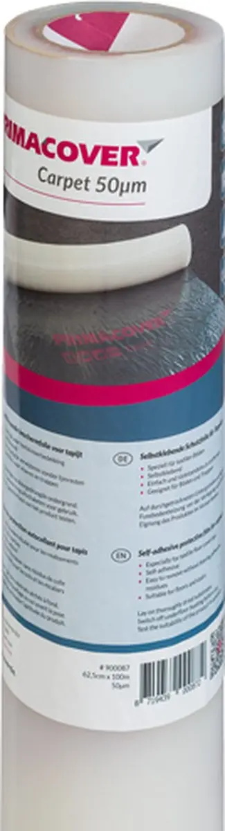 Permafix Floorguard Carpet Beschermfolie 0.625m x 100m - Transparant