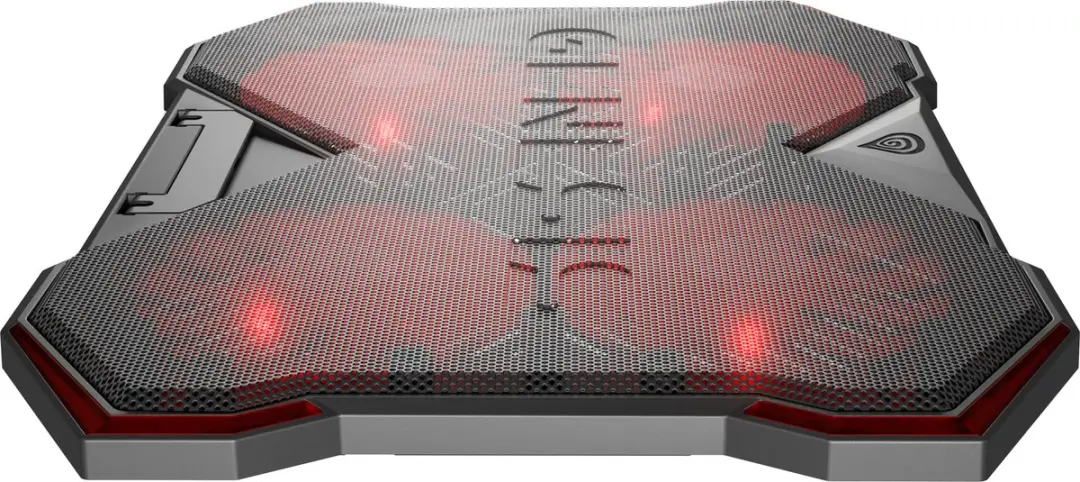 Genesis Oxid 260 NHG-2075 Koelmat - 4 Ventilatoren - 17,3" - Zwart/Rood