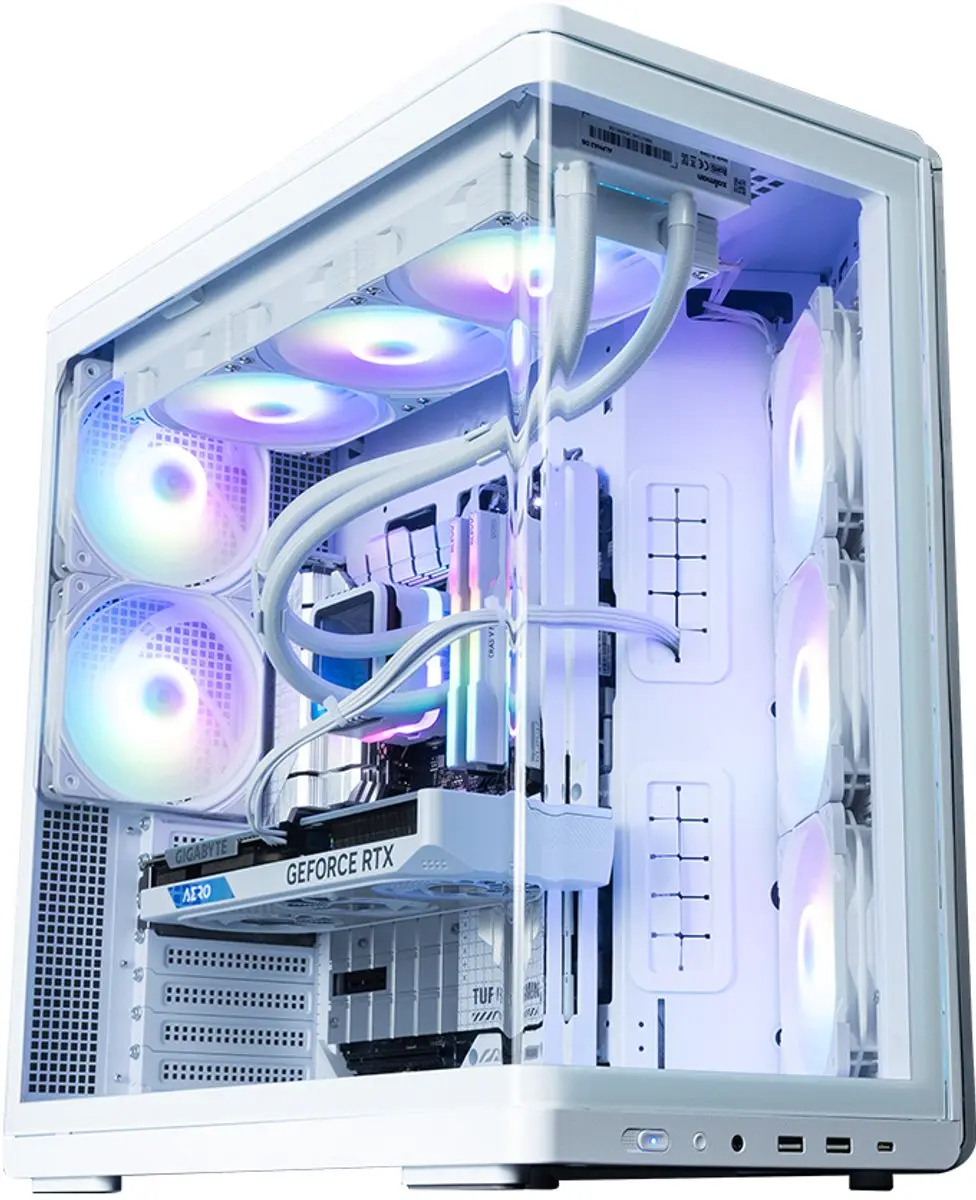 Zalman P60 ARGB PC Behuizing - 5 ARGB Ventilatoren Wit