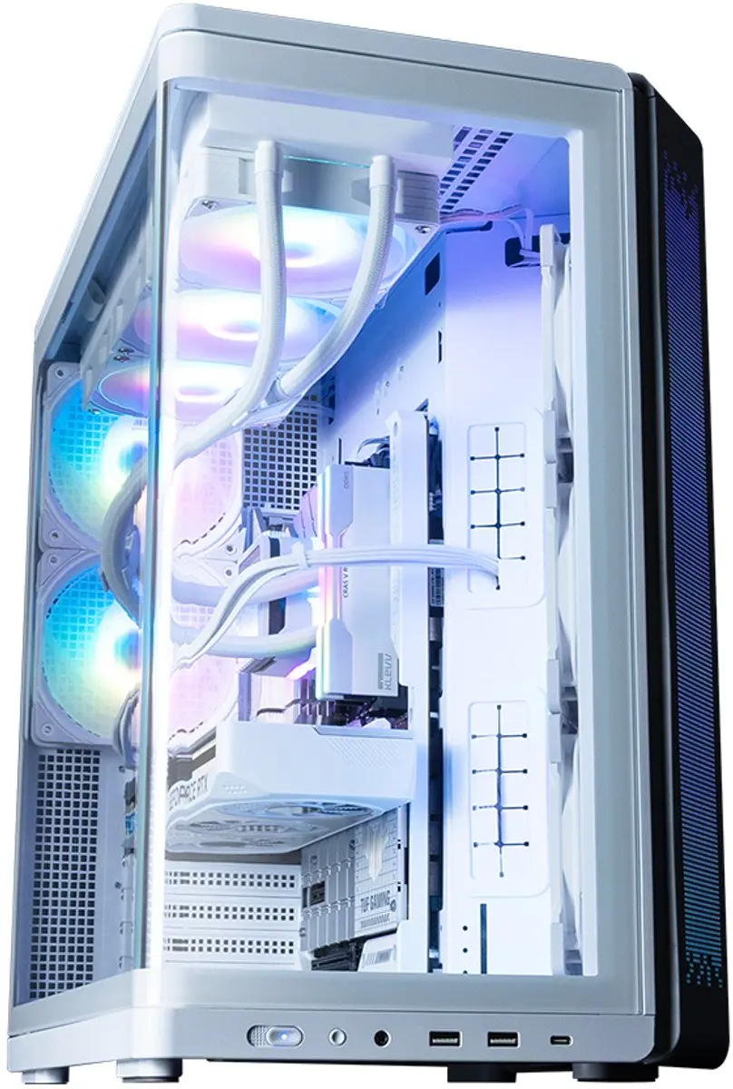 Zalman P60 ARGB PC Behuizing - 5 ARGB Ventilatoren Wit