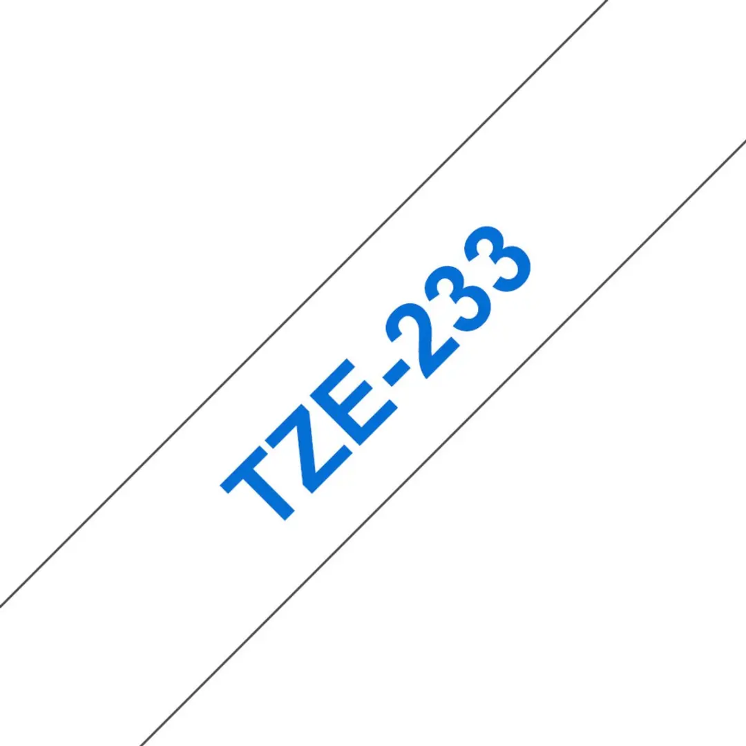 Brother TZE233 Laminated Tape - Blauw