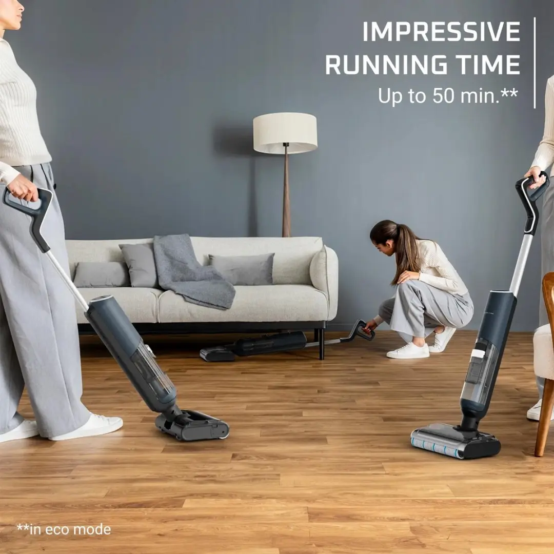 Rowenta X-Clean 5 Pro GZ5436 2-in-1 Vloerreiniger - Blauw/Zwart