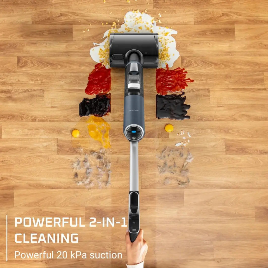 Rowenta X-Clean 5 Pro GZ5436 2-in-1 Vloerreiniger - Blauw/Zwart