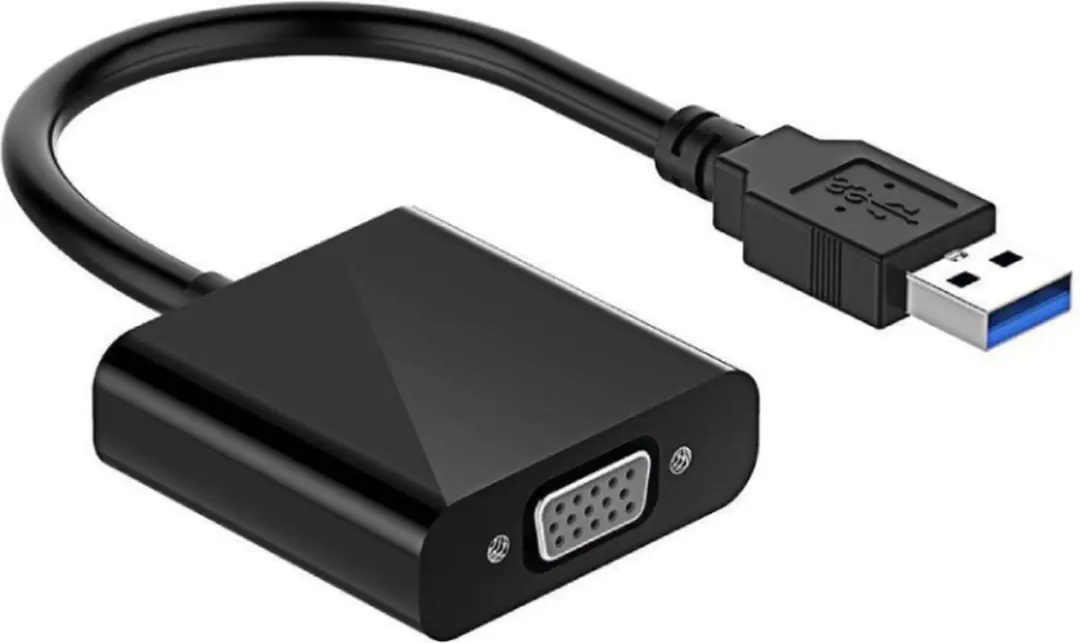 Cablexpert Coretek AB-U3M-VGAF-01 USB3.0 naar VGA Adapter - 0.15m - Zwart