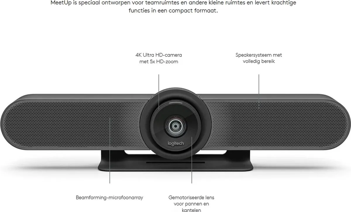 Logitech MeetUp Conferentiesysteem 4MP - Zwart