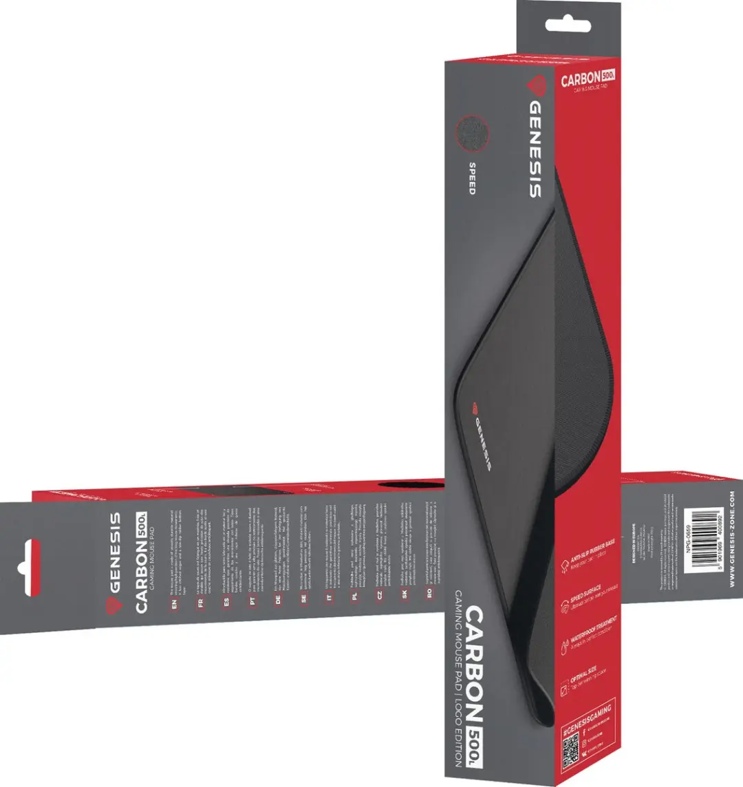 Genesis NPG-0659 M12 Midi Gaming Mousepad - Zwart