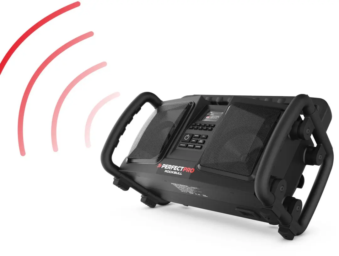 PerfectPro ROCKBULL RB2 Bouwradio - 20W - IP65 - Zwart