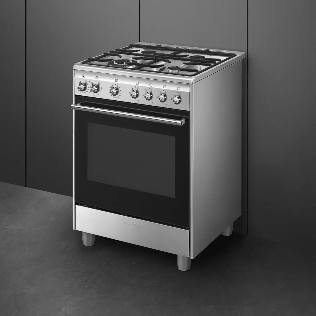 Smeg CX91GMXNLK Gasfornuis 60cm - 5 Kookzones - RVS