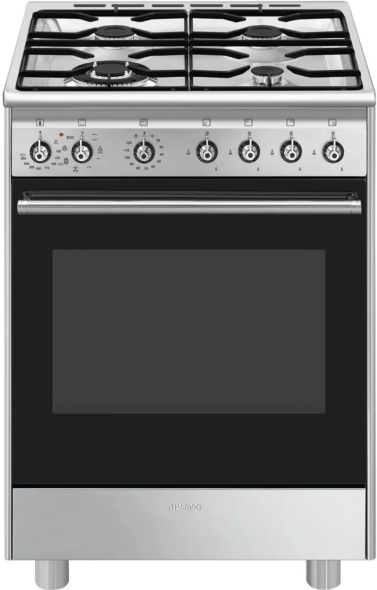 Smeg CX91GMXNLK Gasfornuis 60cm - 5 Kookzones - RVS