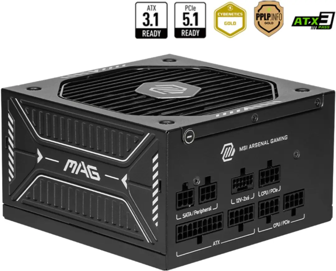 MSI MAG A650GLS PCIE5 Voeding 650W