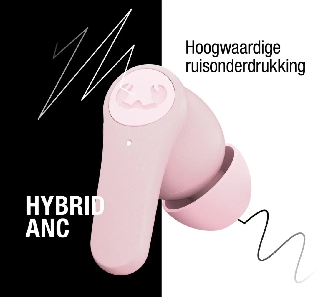 Fresh ’n Rebel Twins Rise Noise Cancelling Oordopjes - Pastel Pink