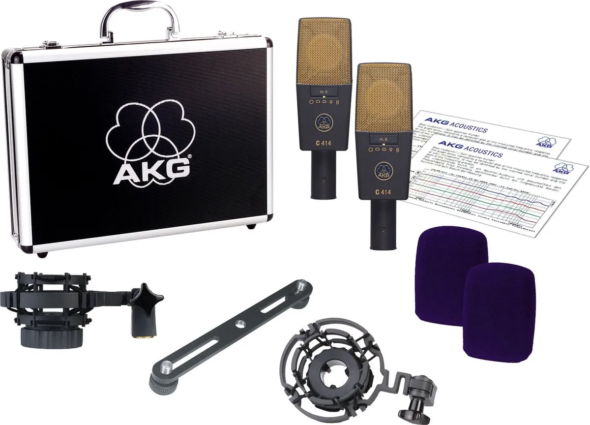 AKG C 414 XLII ST Stereo Set Microfoon