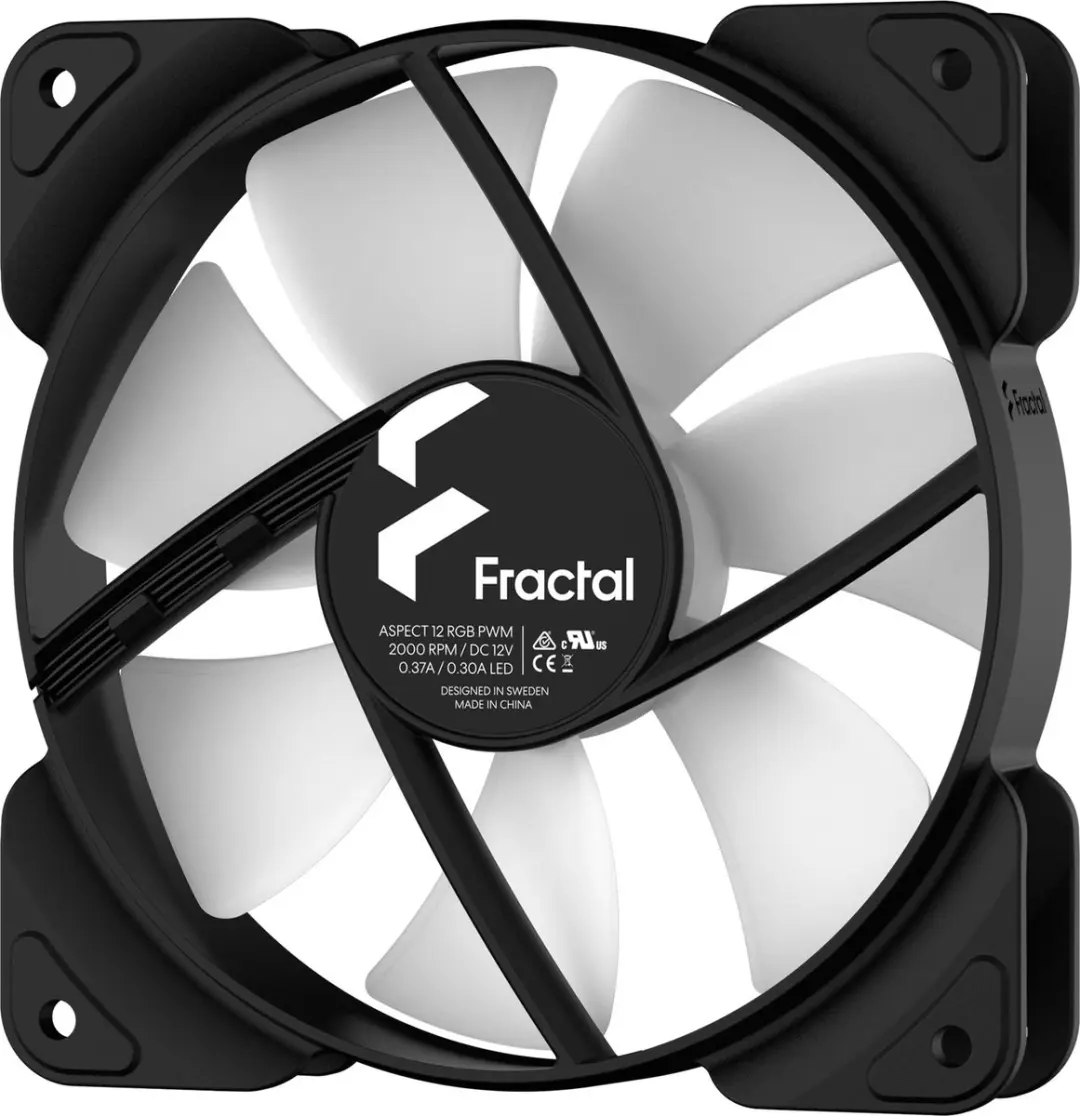 Fractal Design Aspect 12 RGB PWM FD-F-AS1-1207 - 3x 120mm Zwart