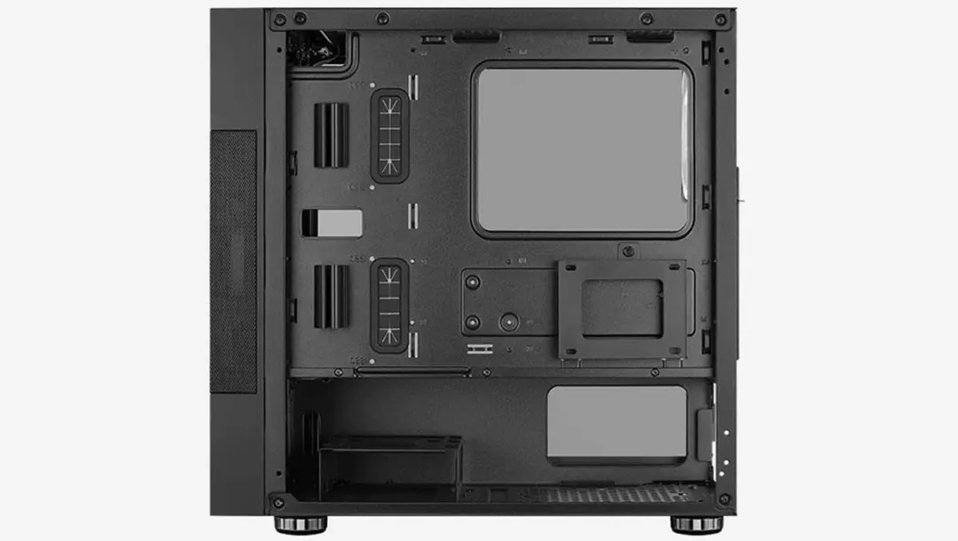 Aerocool Atomic V2 ATX Behuizing - 4x 2.5" 2x 3.5" - 2x USB 3.0 - Zwart