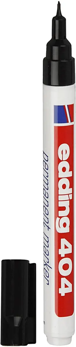 edding 404 Marker Rond 0,75mm - Zwart - afbeelding 6 van 6