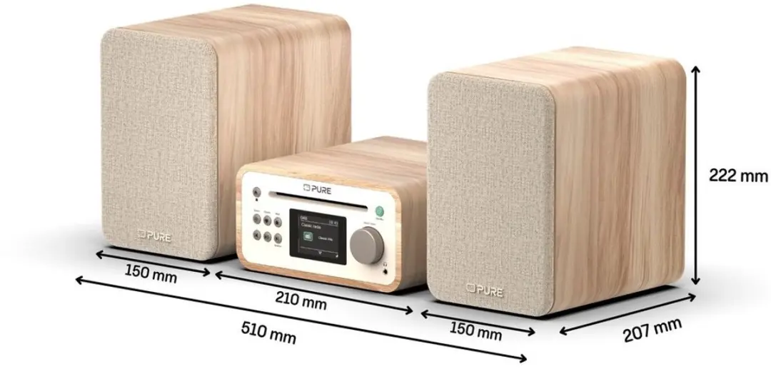 Pure Classic Stereo Mini 40W - Wit