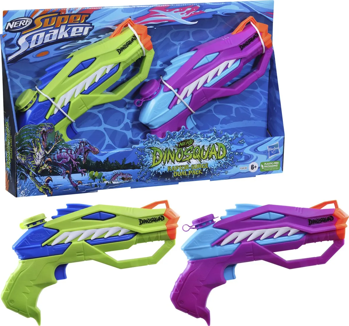 Hasbro Nerf Super Soaker Raptor Surge - Meerkleurig
