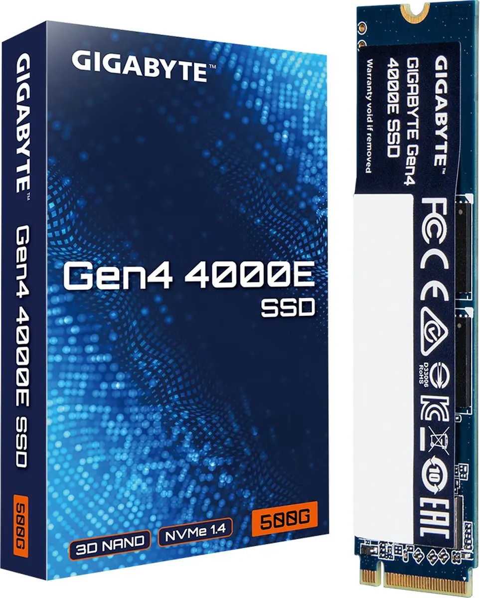 Gigabyte Gen4 4000E G440E500G SSD 500GB - Transparent