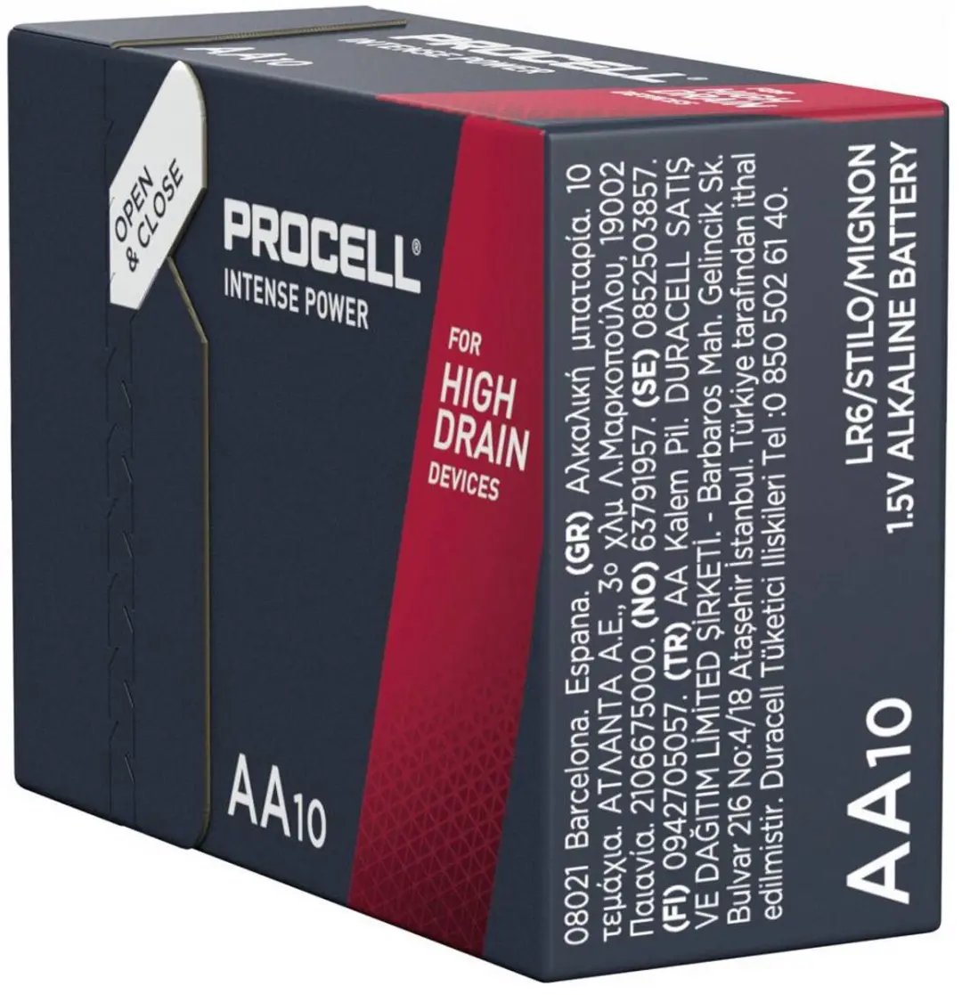 Procell Intense Alkaline AA Batterijen - 10 Stuks