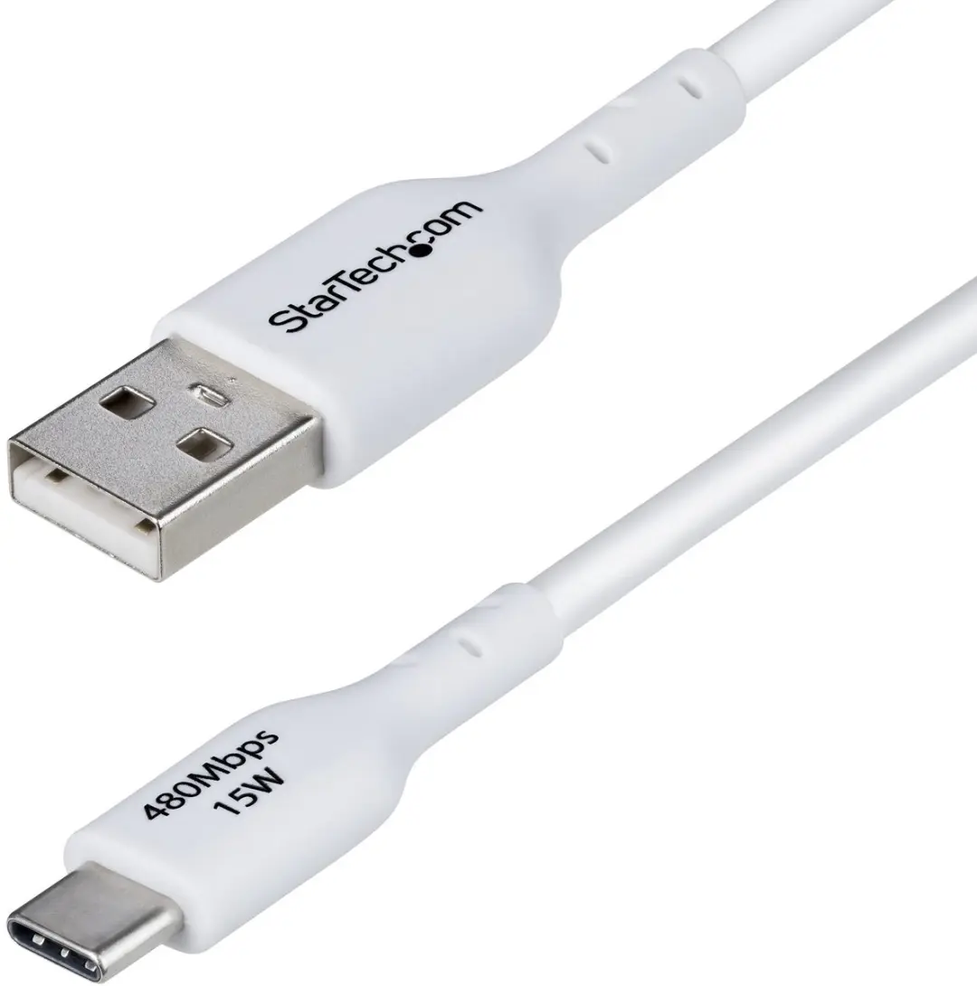 Startech USB2AC2MNCWHE USB-A naar USB-C Laadkabel 2m
