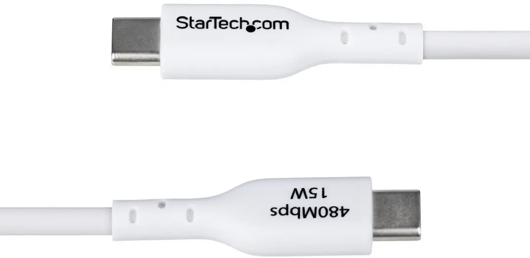 Startech USB2AC2MNCWHE USB-A naar USB-C Laadkabel 2m - Wit - afbeelding 6 van 6