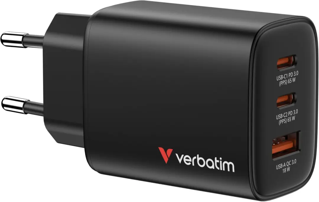 Verbatim Gan 65W Oplader