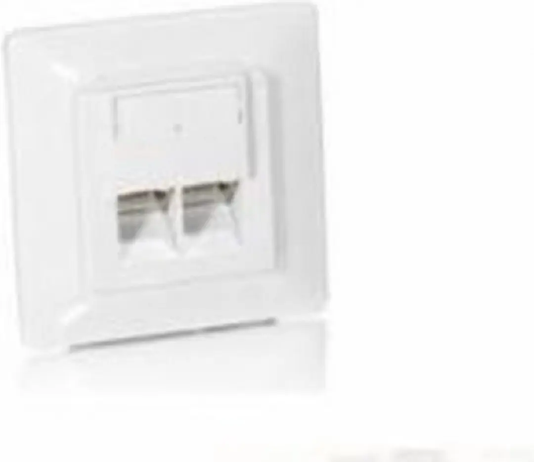 Equip Cat.5e Wandcontactdoos RJ-45 Wit - 2x Stopcontact
