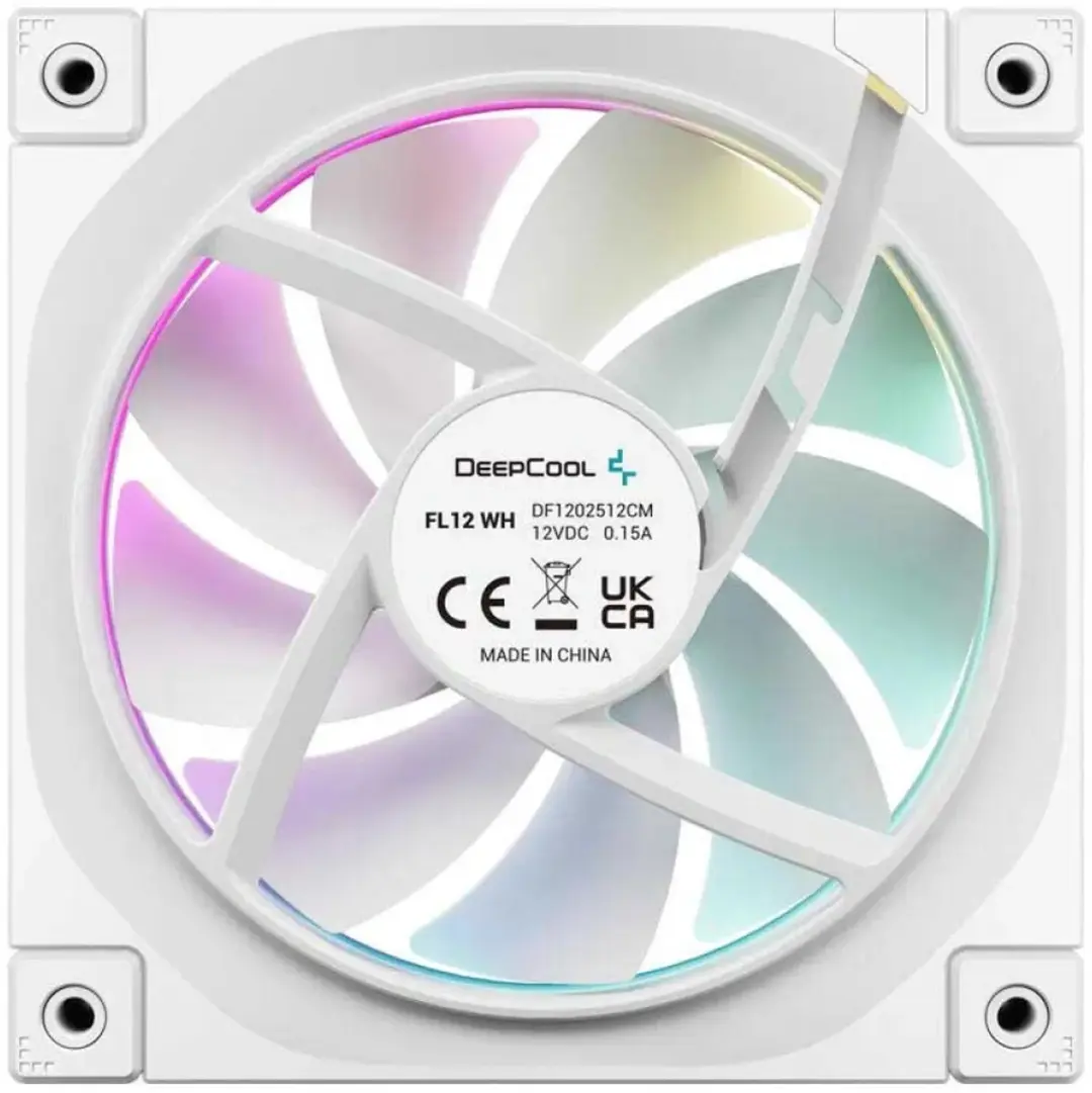 DeepCool FL12-3 IN 1 Ventilatoren 120mm - 3 Stuks - Wit