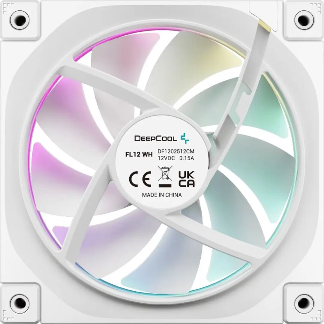 DeepCool FL12-3 IN 1 Ventilatoren 120mm - 3 Stuks - Wit