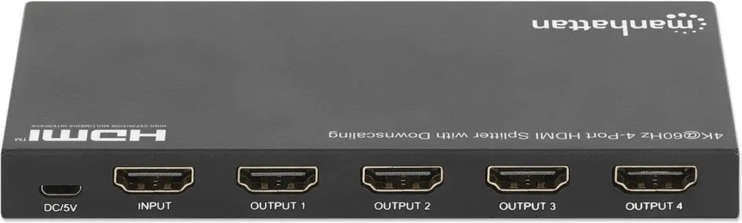 Manhattan 208369 HDMI-Splitter - Ultra HD 3840x2160 - Zwart