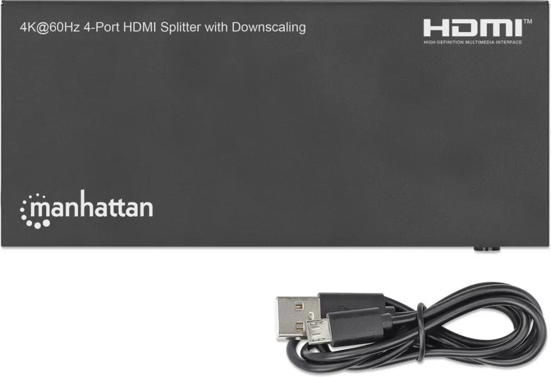 Manhattan 208369 HDMI-Splitter - Ultra HD 3840x2160 - Zwart