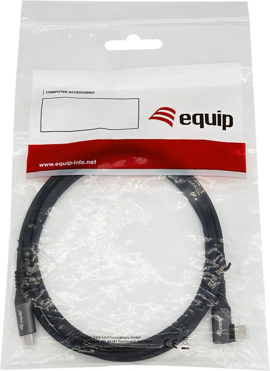 Equip USB 2.0 USB-C Kabel 3m - Zwart