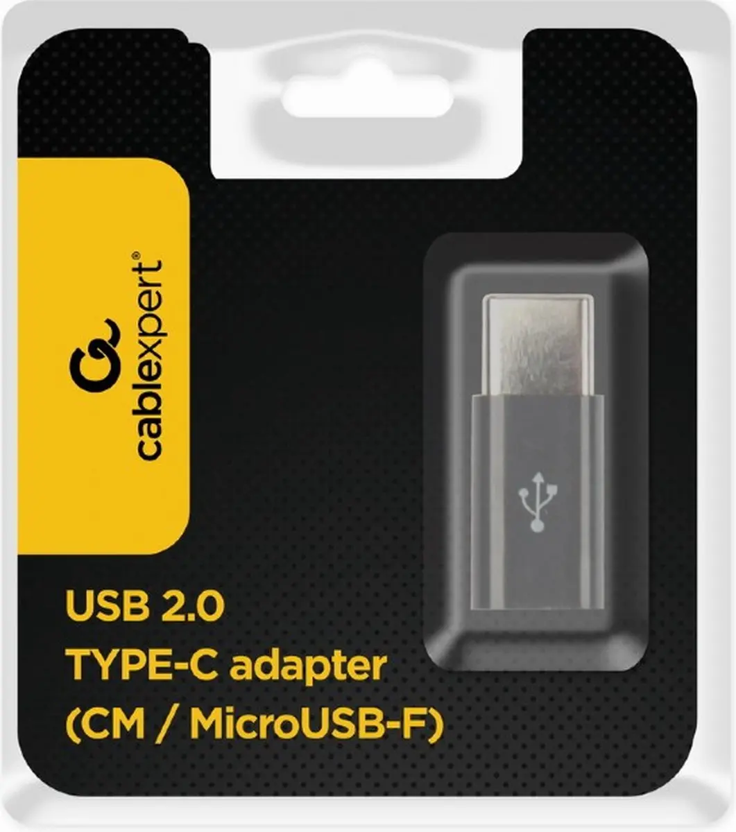 Cablexpert USB-C naar USB Micro-B Adapter - Zwart