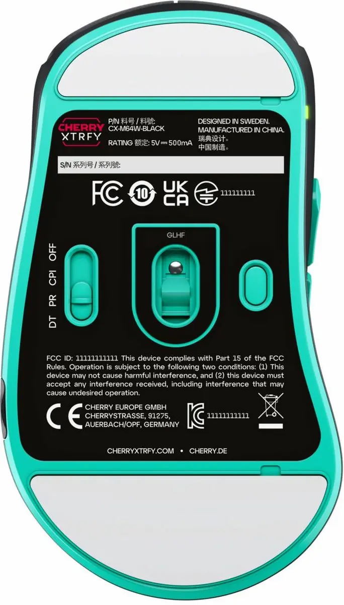 CHERRY XTRFY M64 Wireless Gamingmuis - Zwart