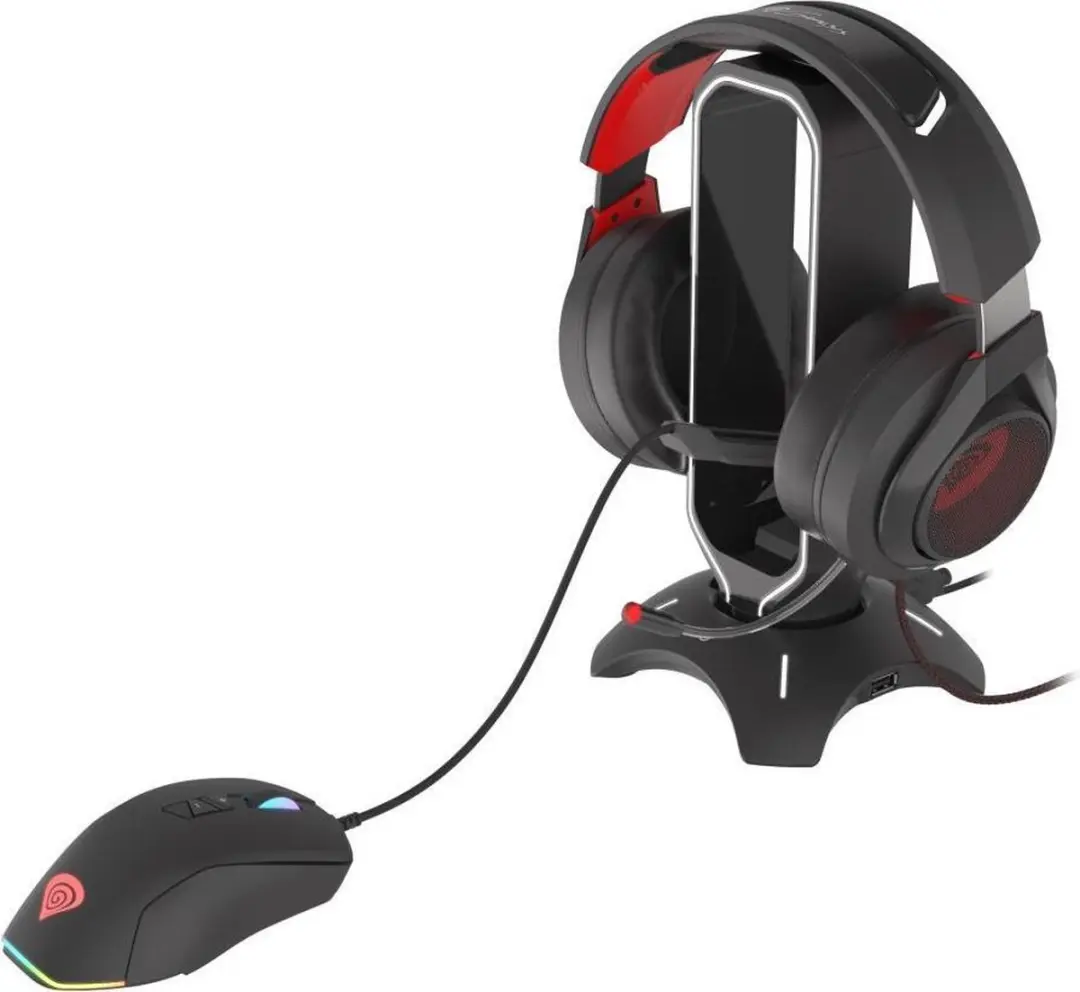 Genesis NBU-1602 Headset Stand met Mouse Bungee