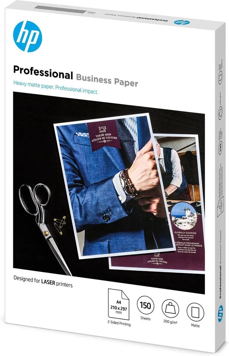 HP 7MV80A Fotopapier A4 Mat Wit - 150 Vel