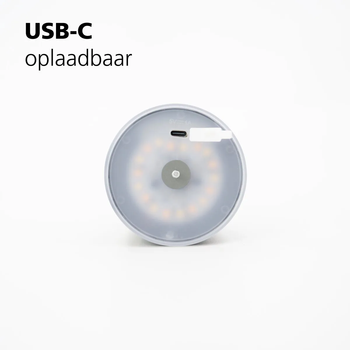 Eglo Mannera-S Tafellamp Oplaadbaar 28u - Grijs/Wit