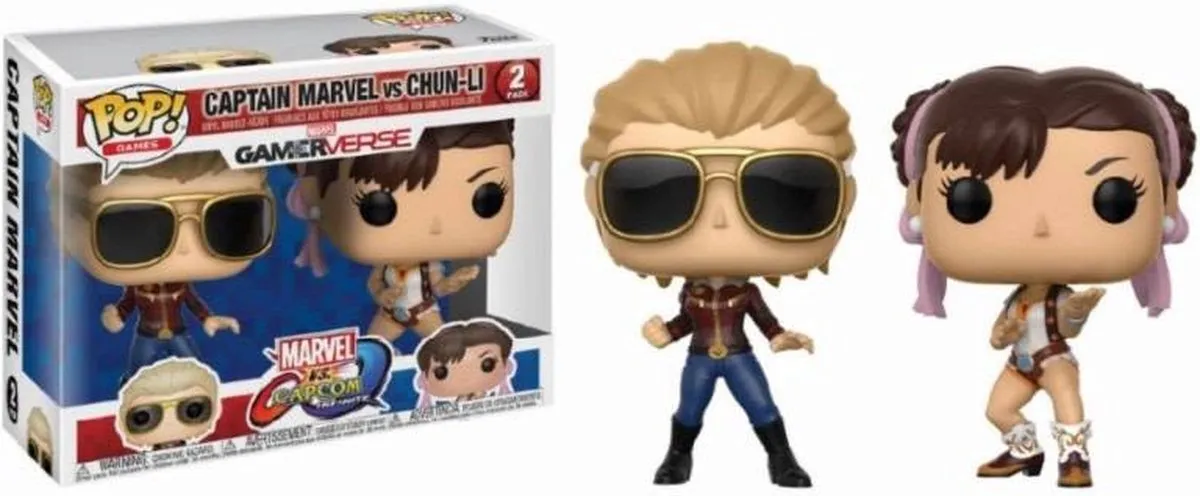 Funko Pop! Captain Marvel vs Chun-Li Verzamelfiguur
