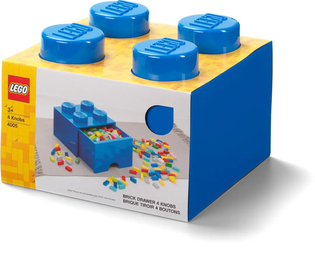 LEGO Brick 4 Opbergbox - Blauw 6L